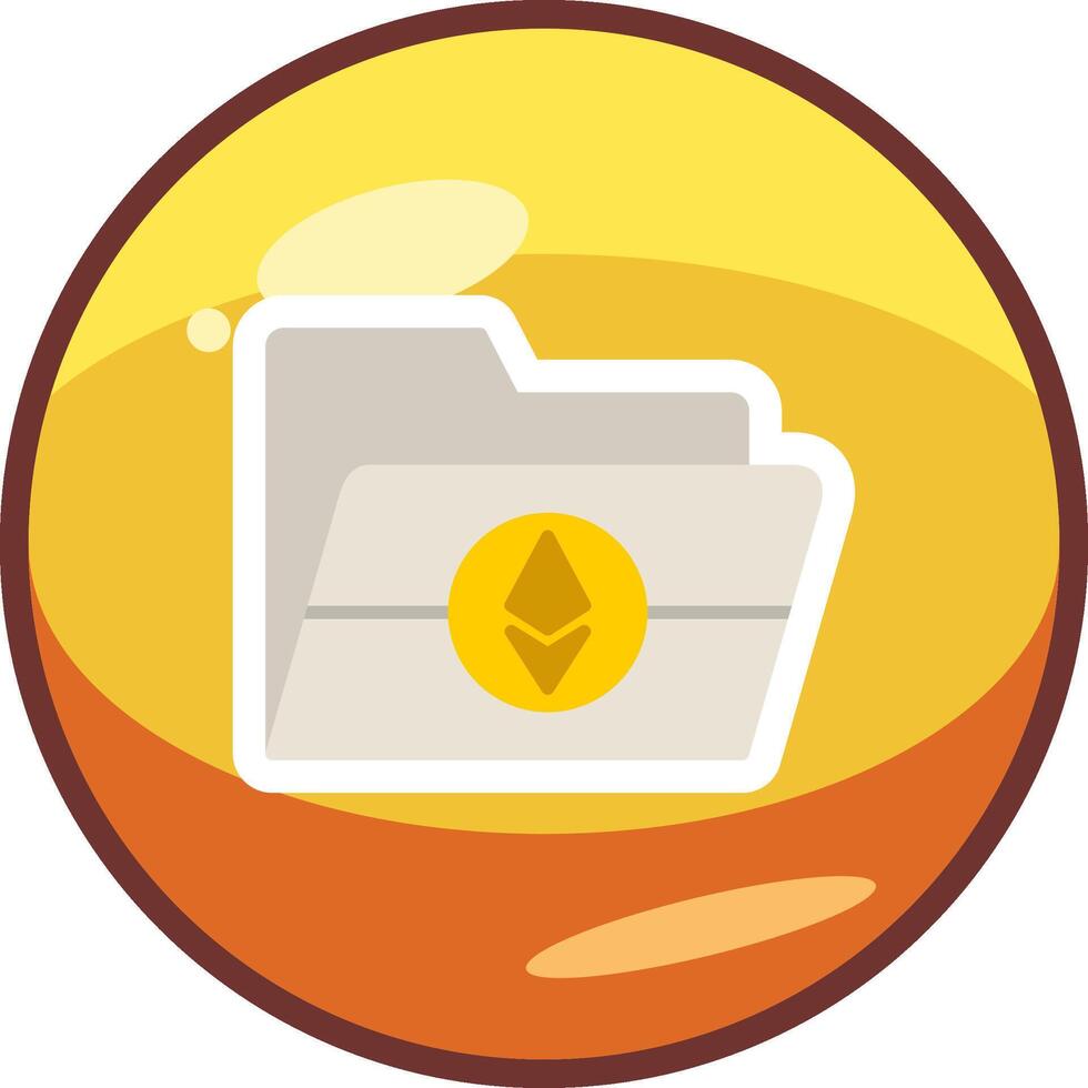 Ethereum Folder Vector Icon