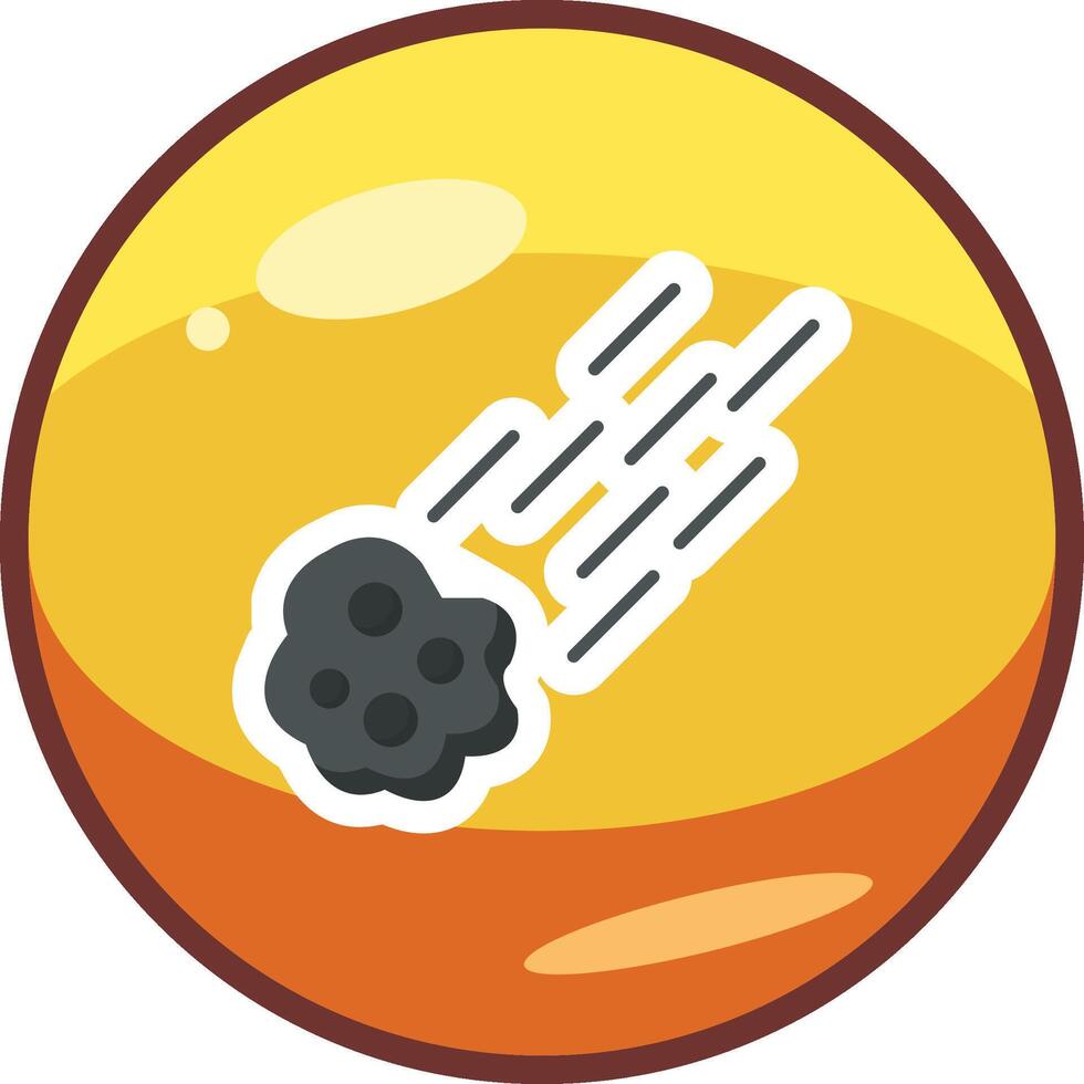 icono de vector de meteorito