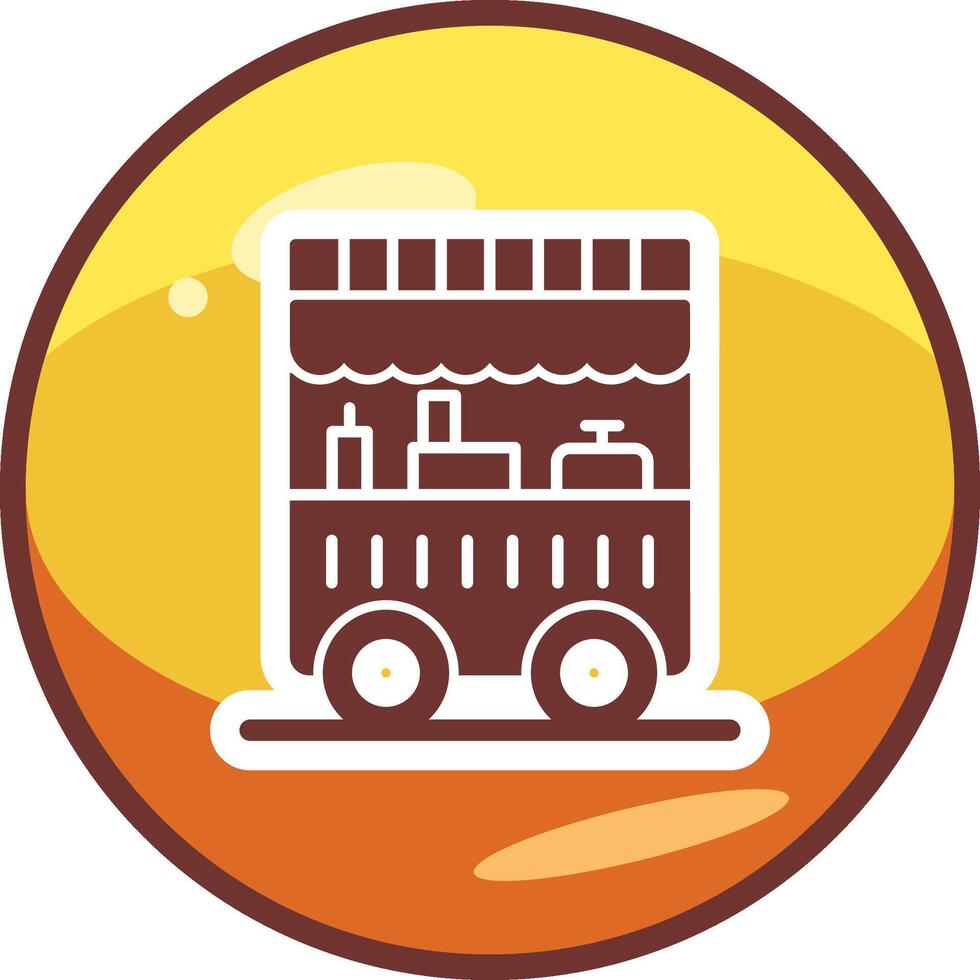 Food Cart Vector Icon