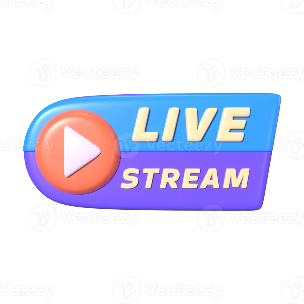 Live Streaming 3D Illustration Icon png