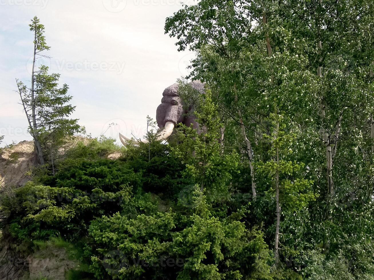 Monument to a mammoth in the city of Salekhard. Author unknown. photo