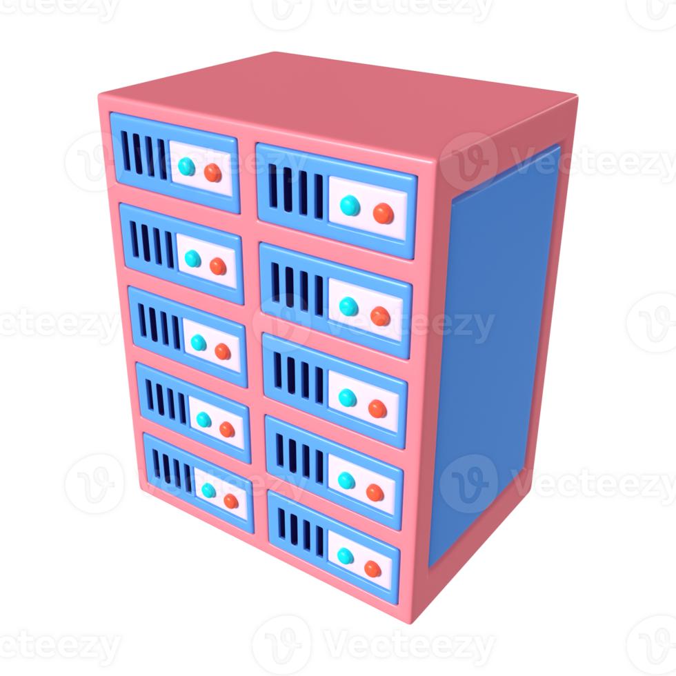 Server 3D Illustration Icon png