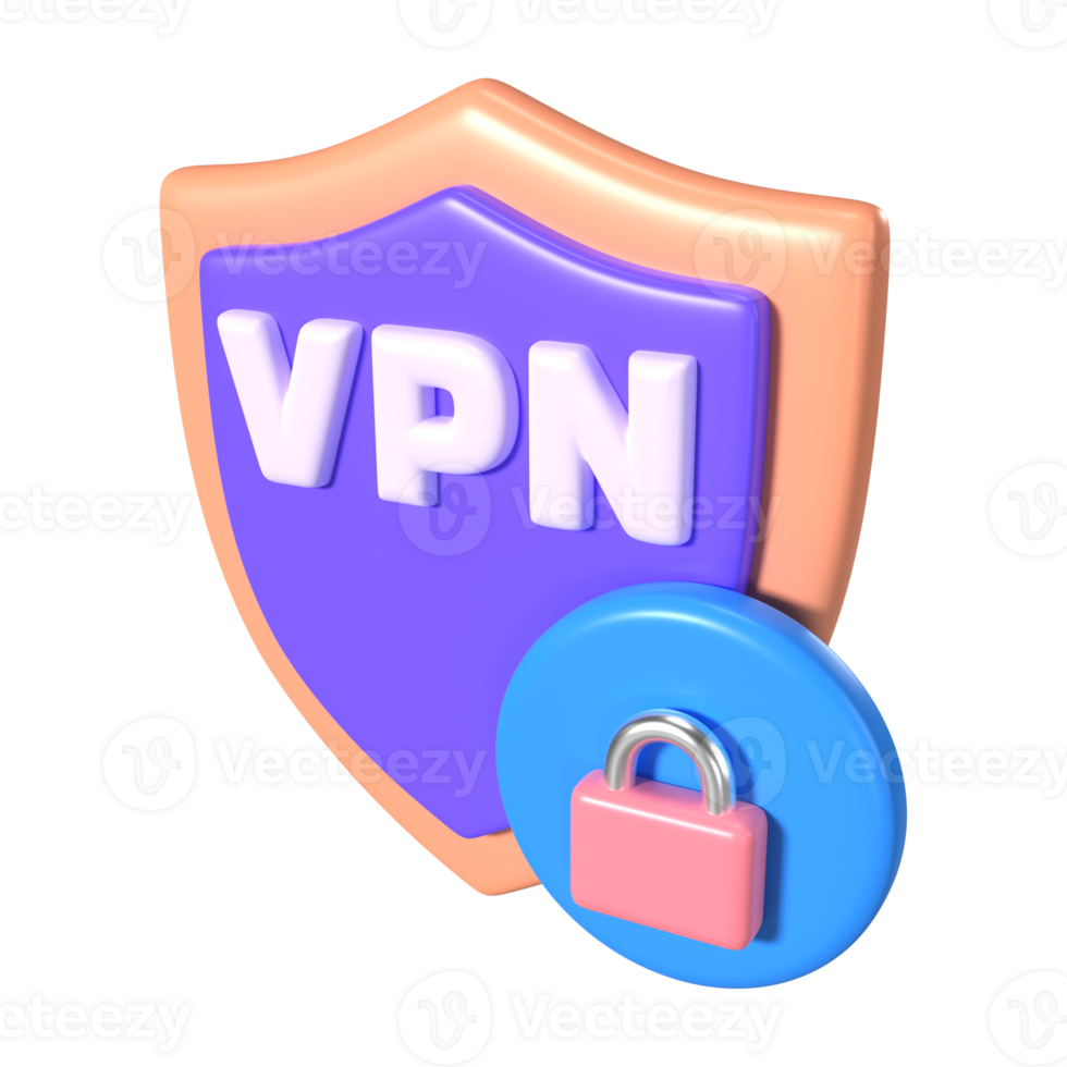 VPN 3D Illustration Icon png