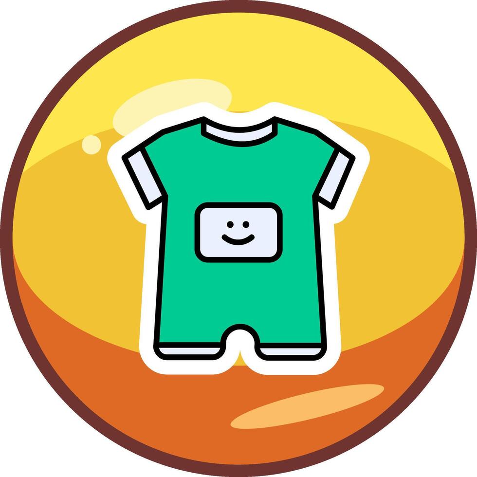 Baby Boy Outfit Vector Icon