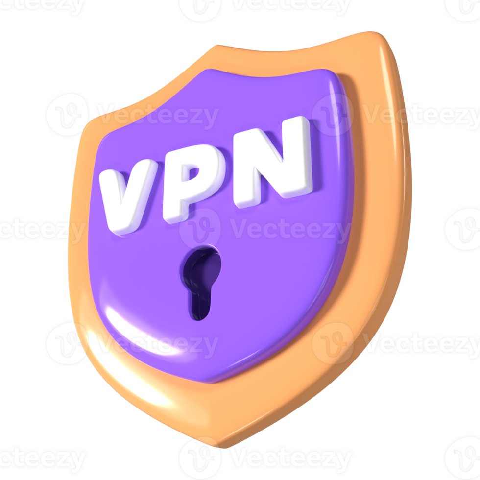 VPN 3D Illustration Icon png