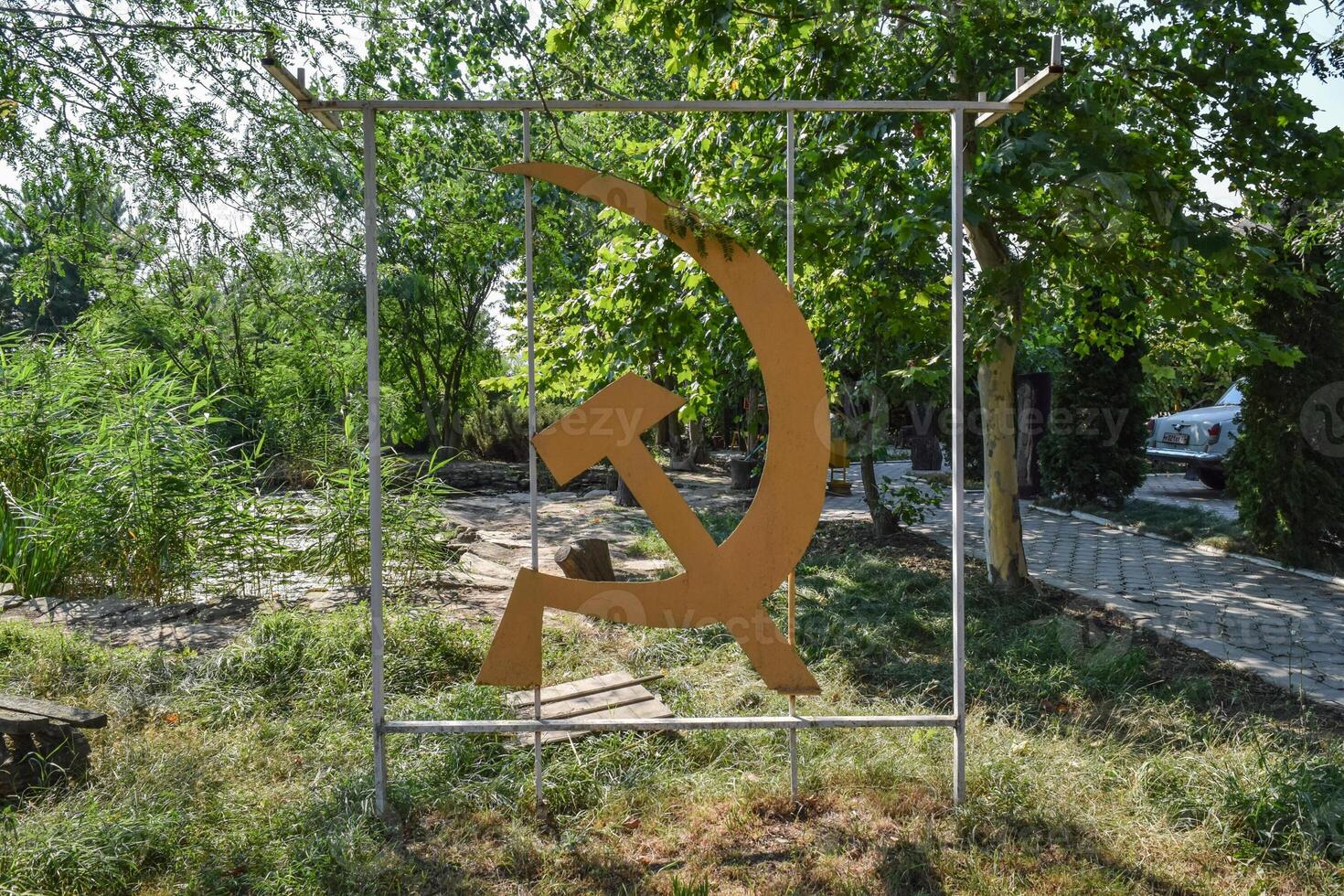 martillo y hoz. el símbolo de el Soviético era foto