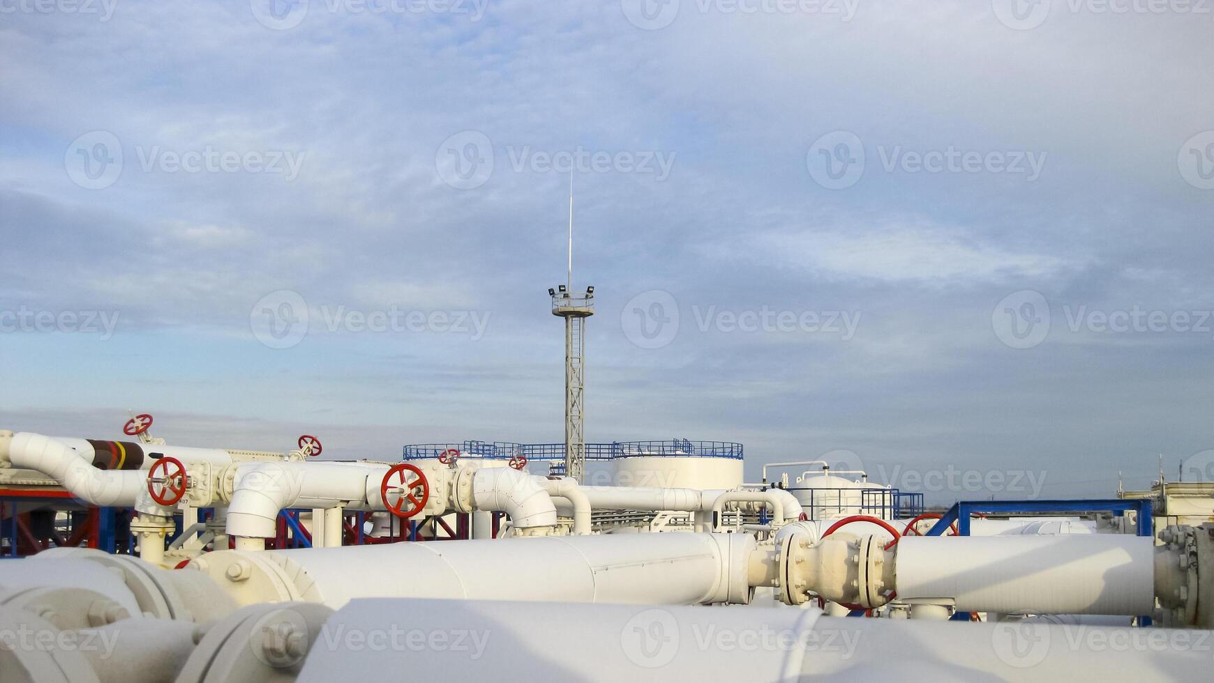 Pipes over Gasoline air coolers photo