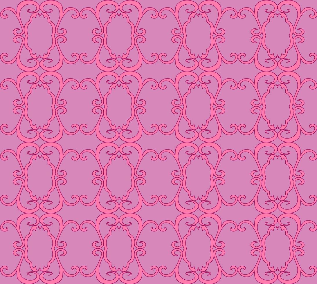 Pink abstract seamless monochrome pattern vector