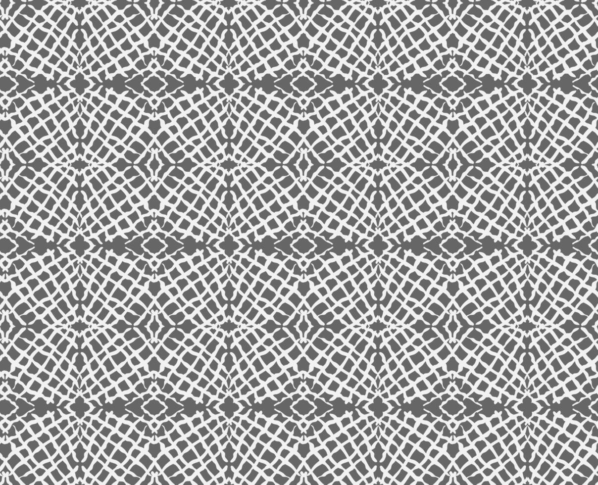 Seamless texture in the form of an abstract lace pattern on a gray background vector