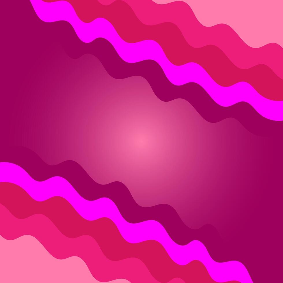 Abstract background in the form of a vector geometric pattern of wavy lines in pink color