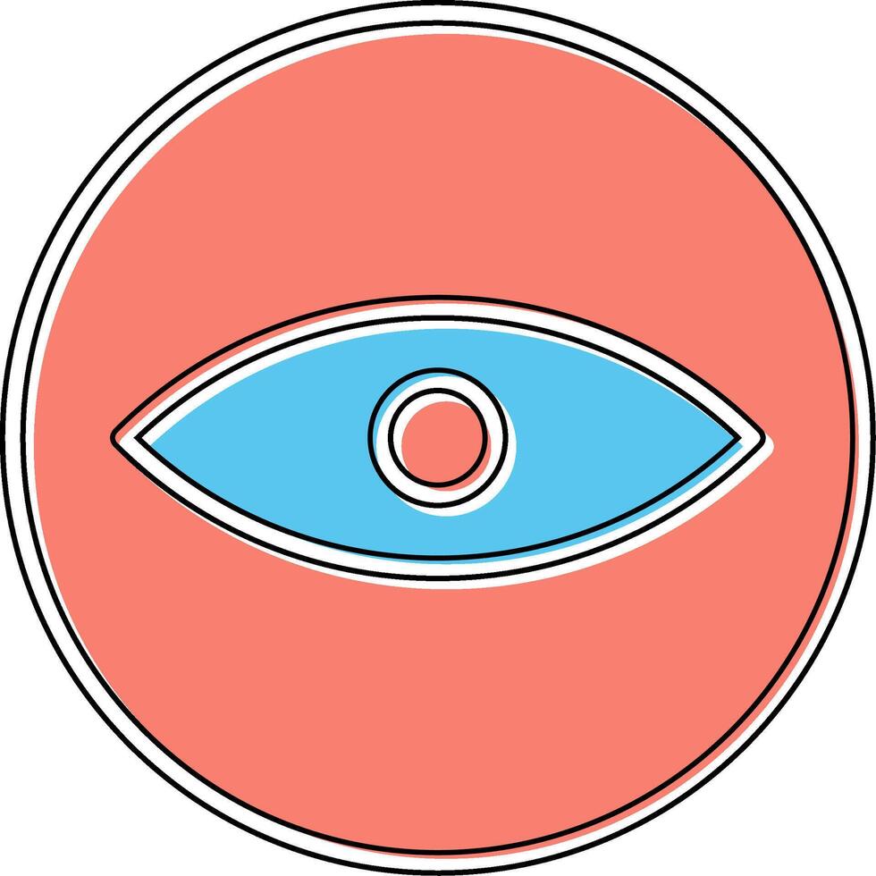 icono de vector de ojo