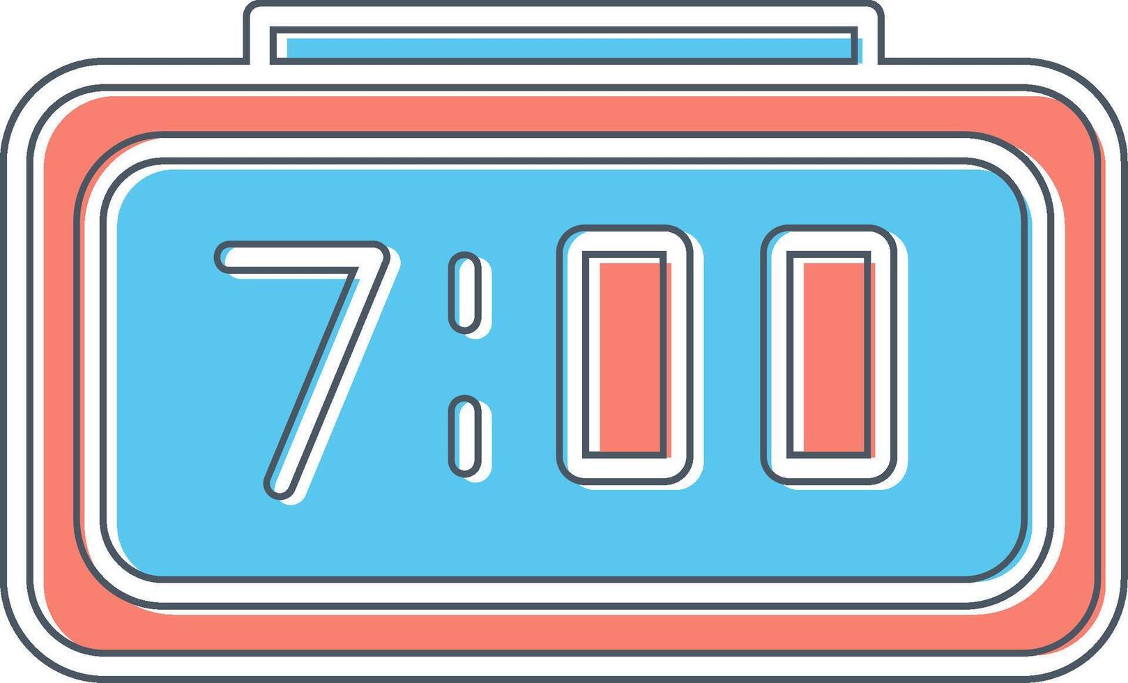 Digital Clock Vector Icon