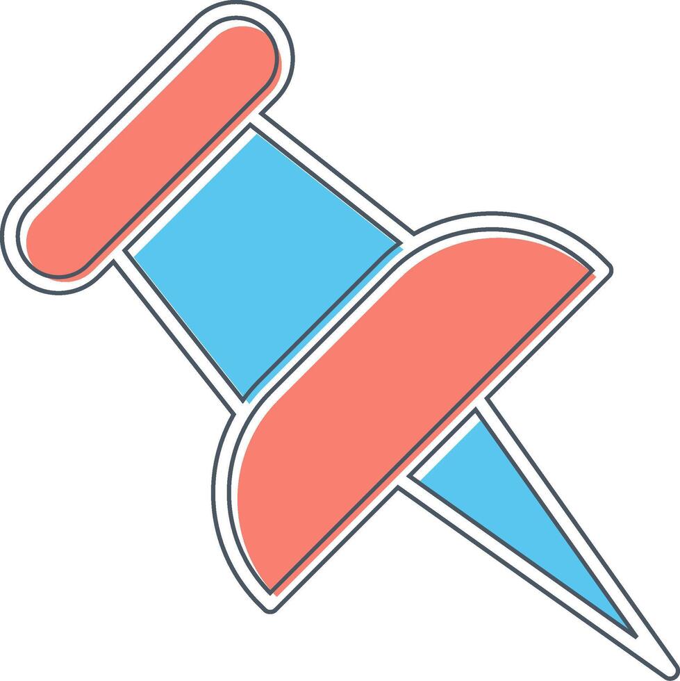 Push Pin Vector Icon