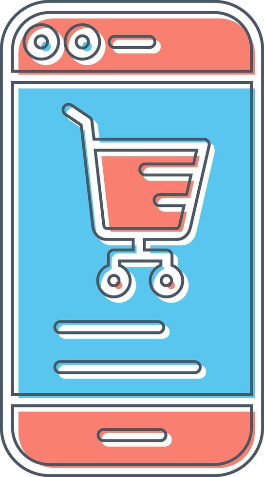 Online Phone Marketing Vector Icon