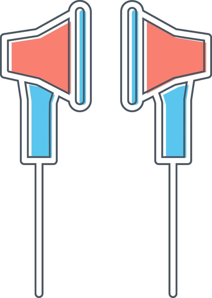 icono de vector de auricular