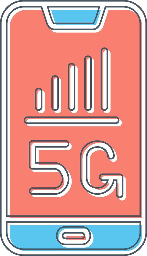5G Smartphone Vector Icon
