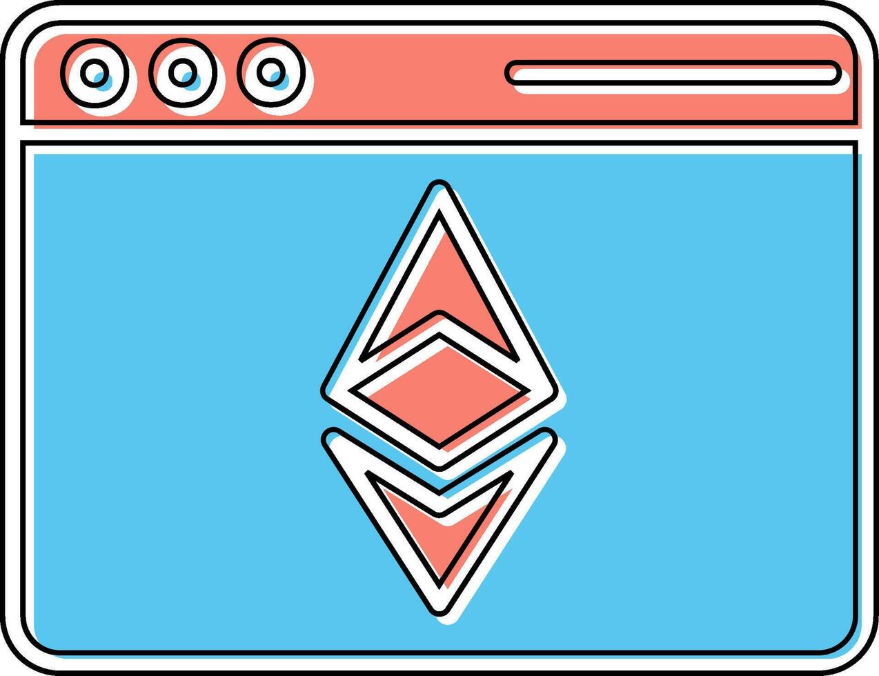 Ethereum Browser Vector Icon