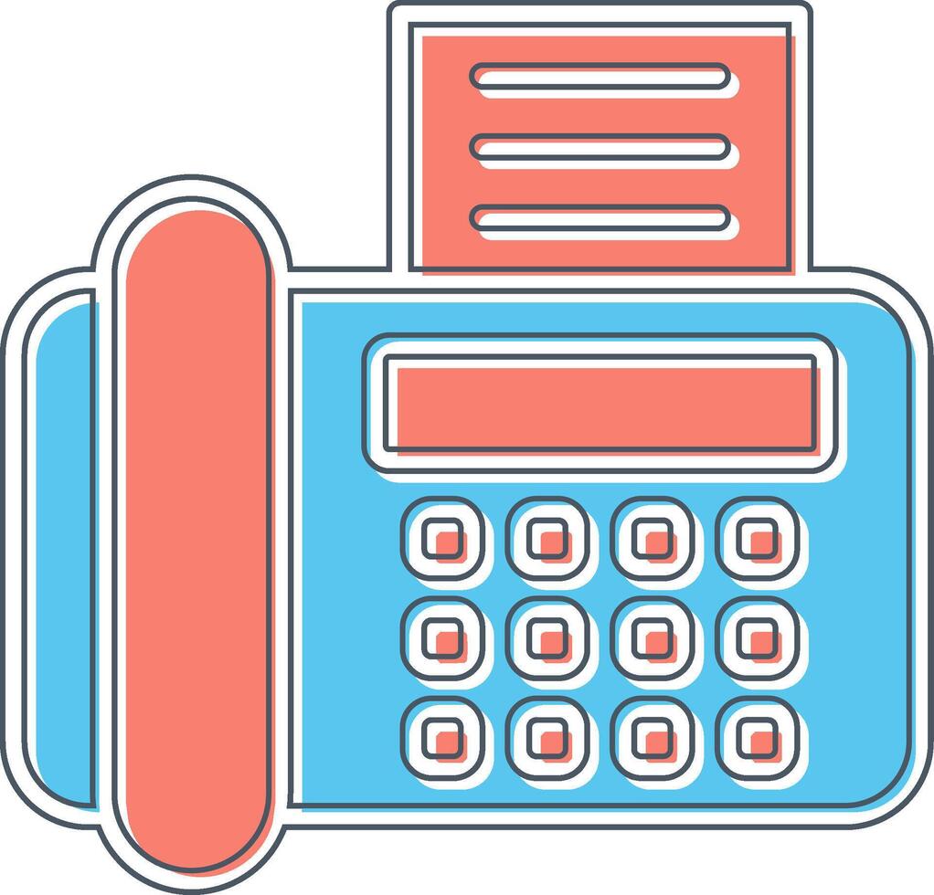 Fax Machine Vector Icon