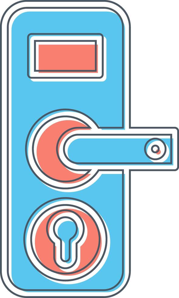 Door Lock Vector Icon