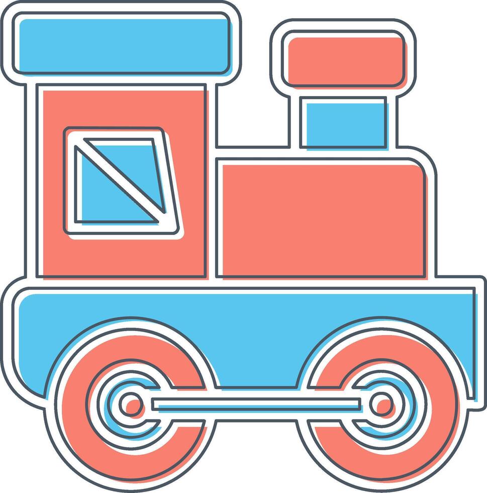 Baby Train Vector Icon