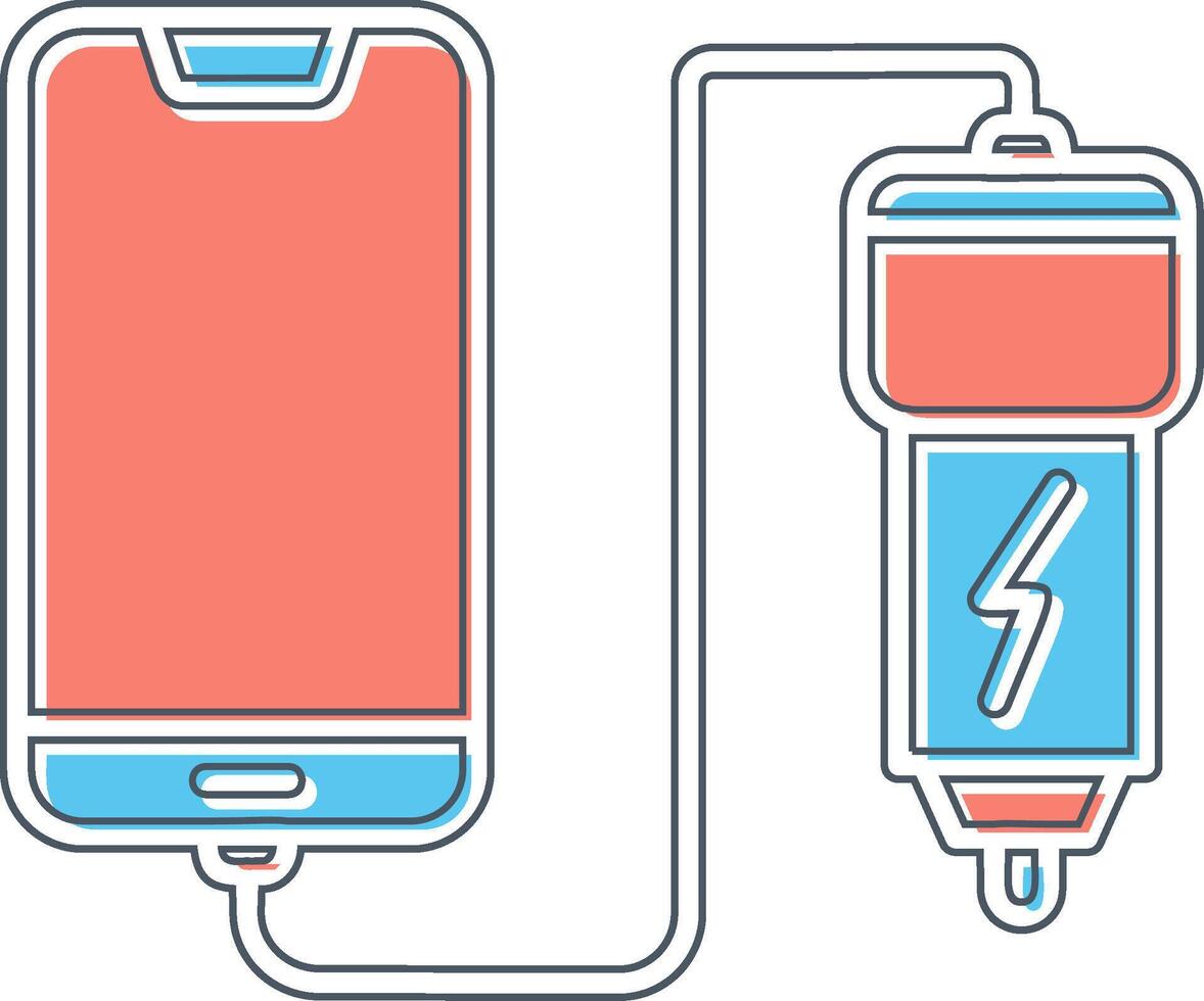 Car phone charging Vector Icon