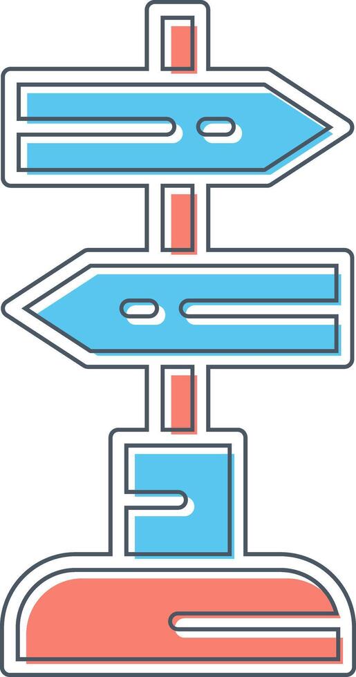 Sign Post Vector Icon