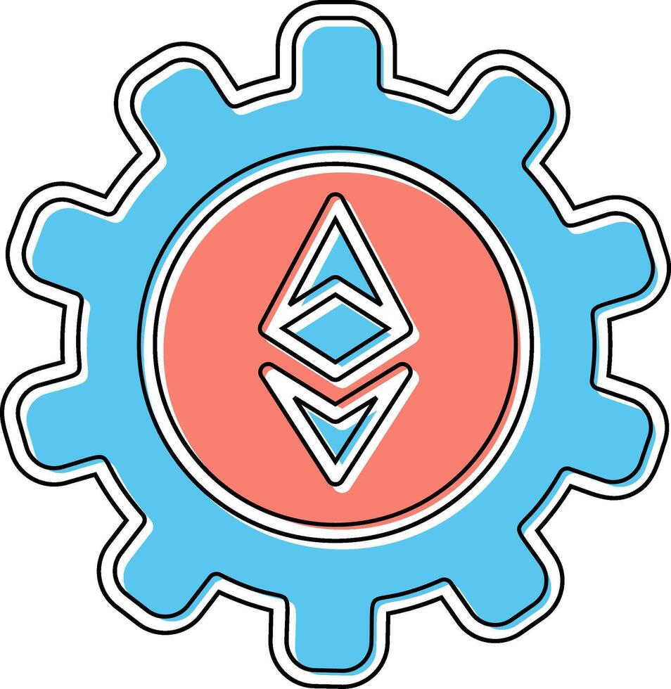 Ethereum Setting Vector Icon