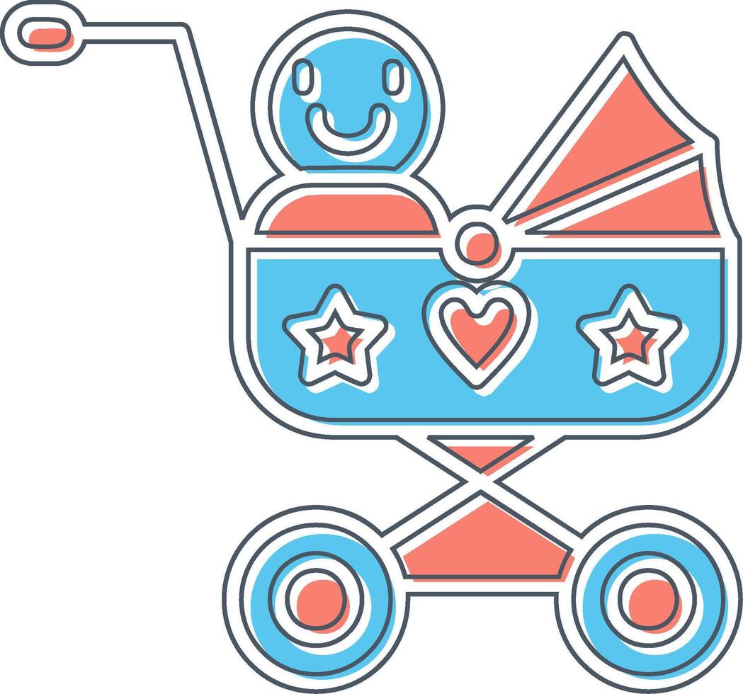 Baby Cart Vector Icon