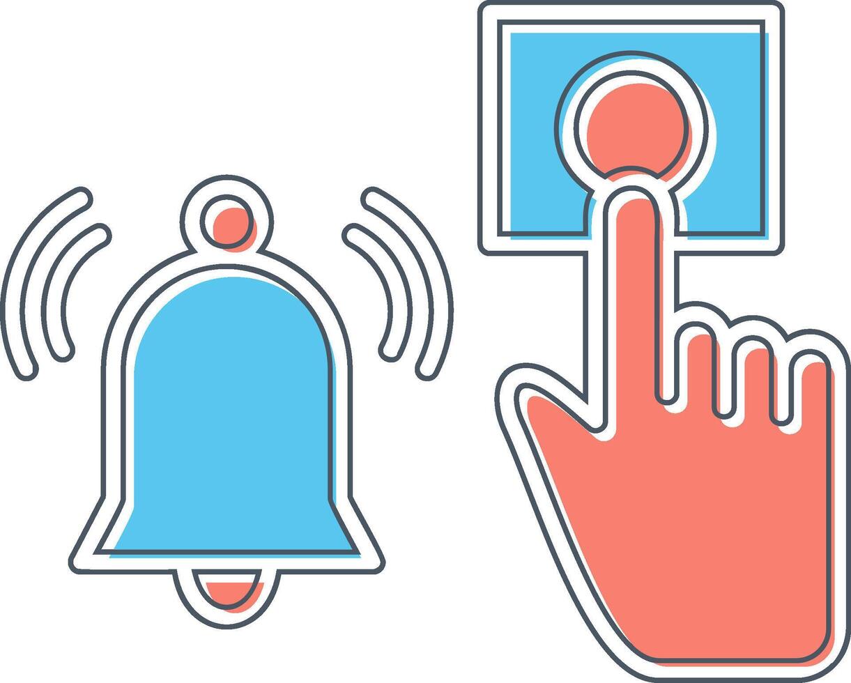 Emergency Alarm Button Vector Icon