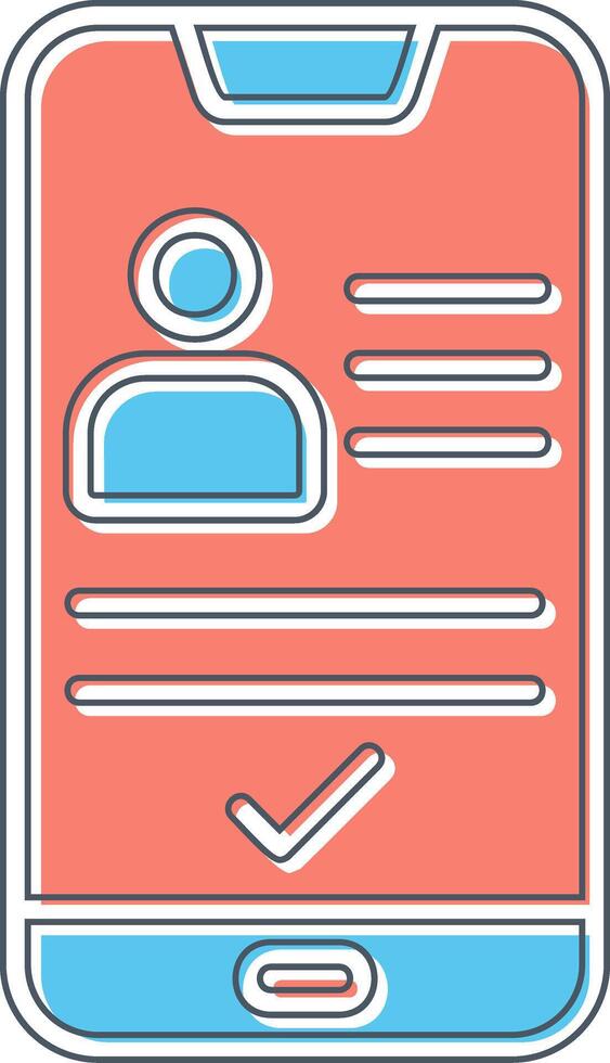 Smartphone Id Vector Icon
