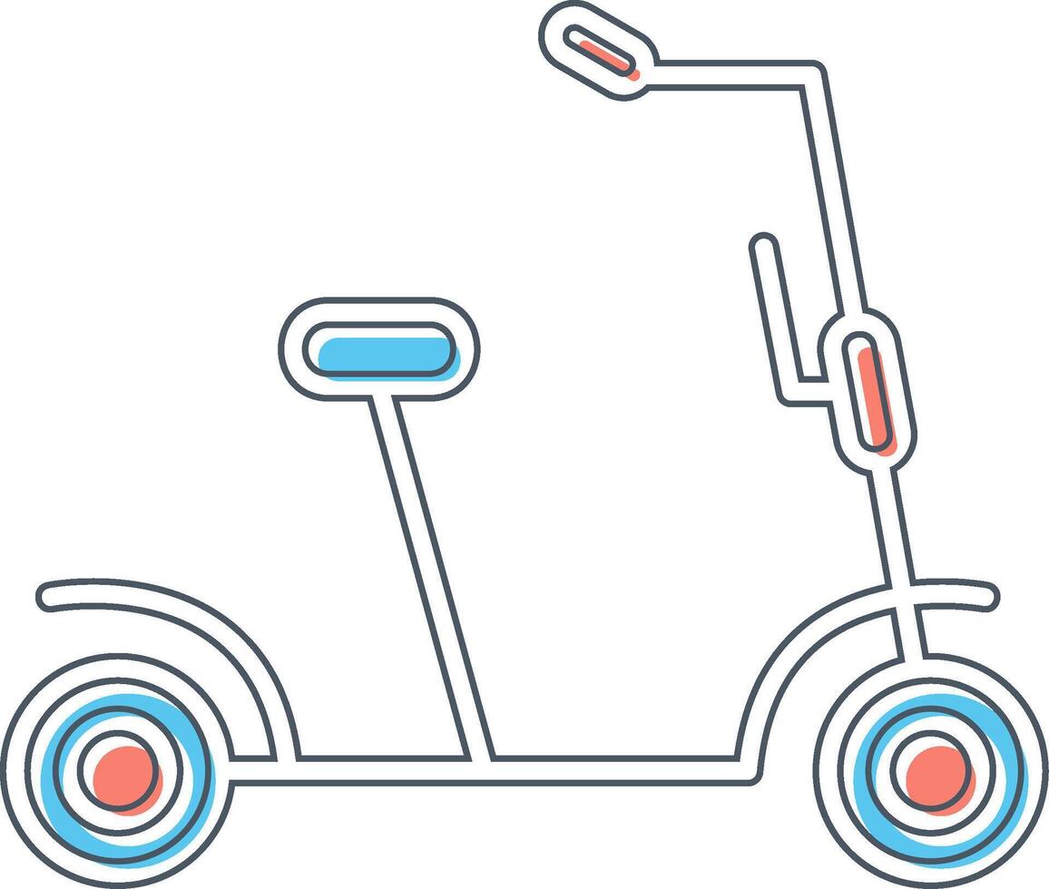 Kick Scooter Vector Icon