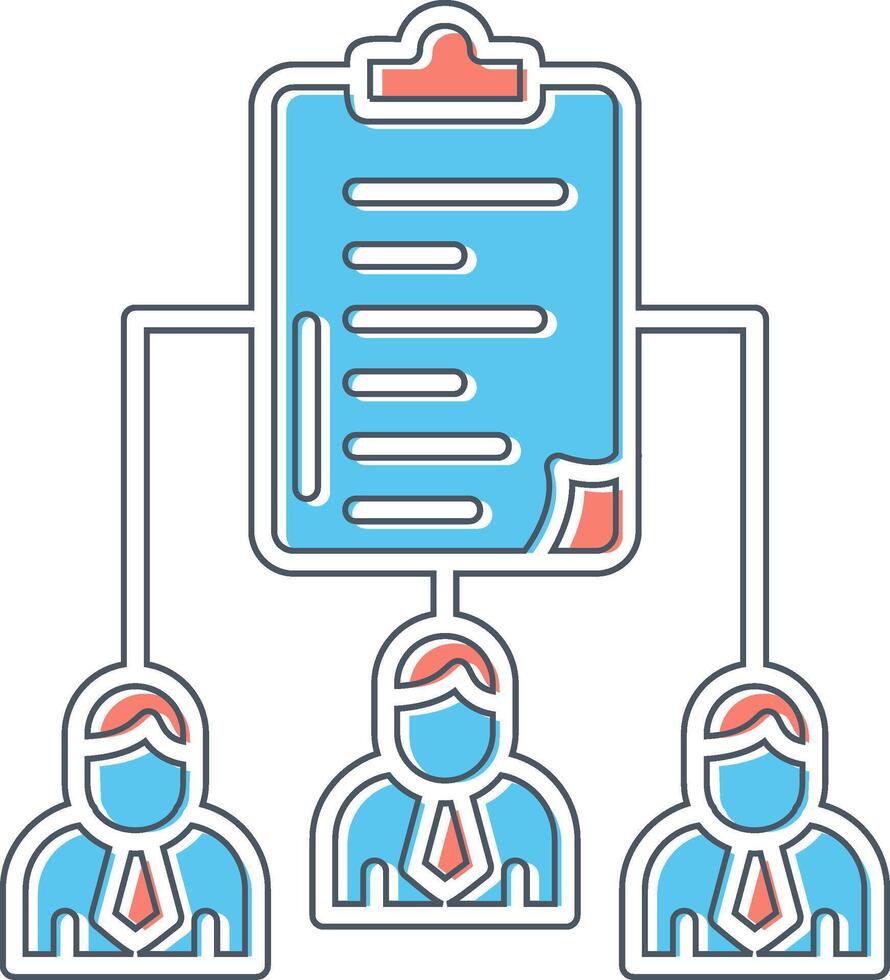 Work distribution Vector Icon