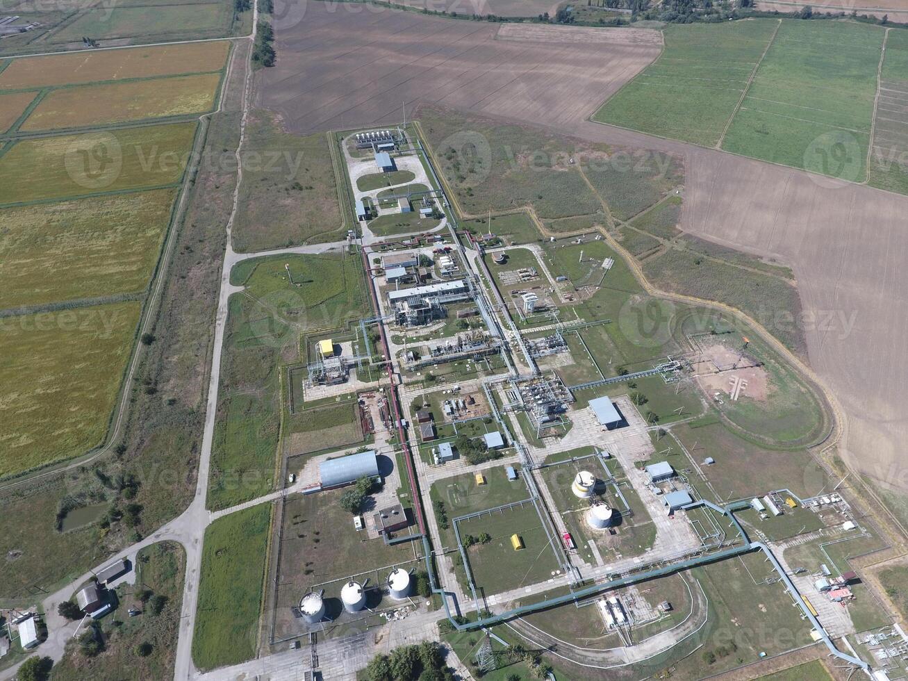 The separation system, top view. Aerophotographing station separation and dehydration. photo