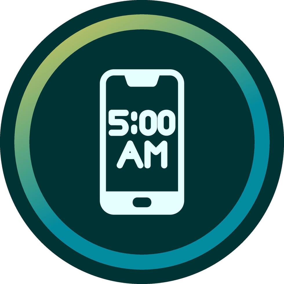 Smartphone Alarm Vector Icon