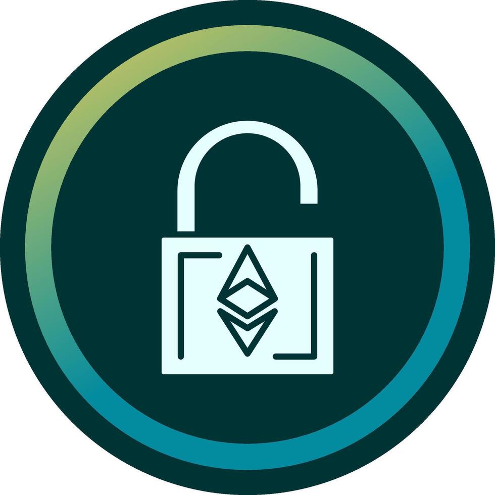 Ethereum UnLock Vector Icon