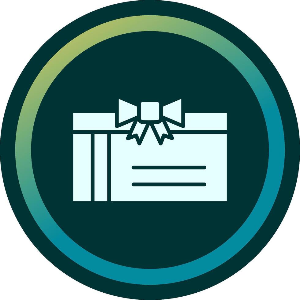 icono de vector de tarjeta de regalo