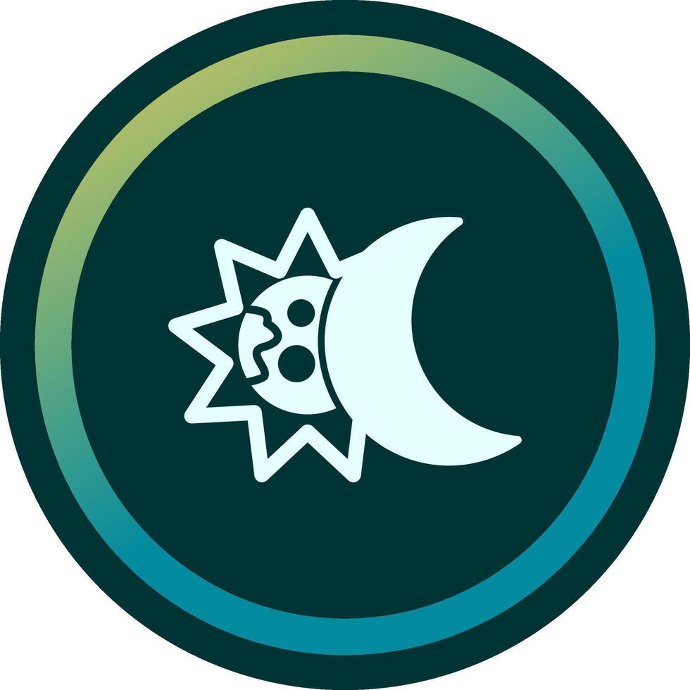 icono de vector de eclipse