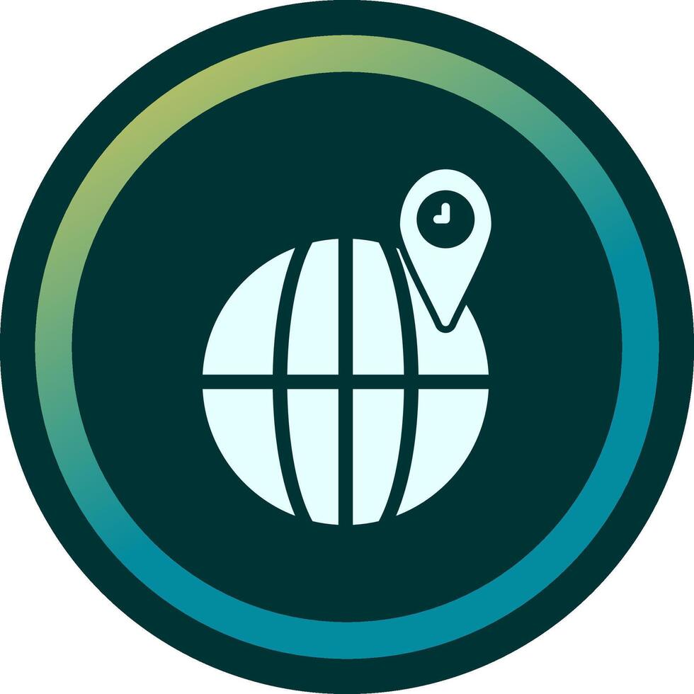 Globe Location Vector Icon