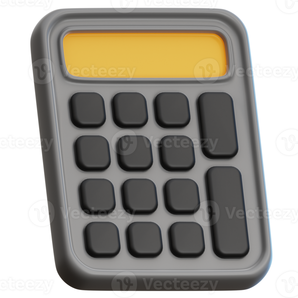 Calculator 3D Illustration for web, app, infographic, etc png
