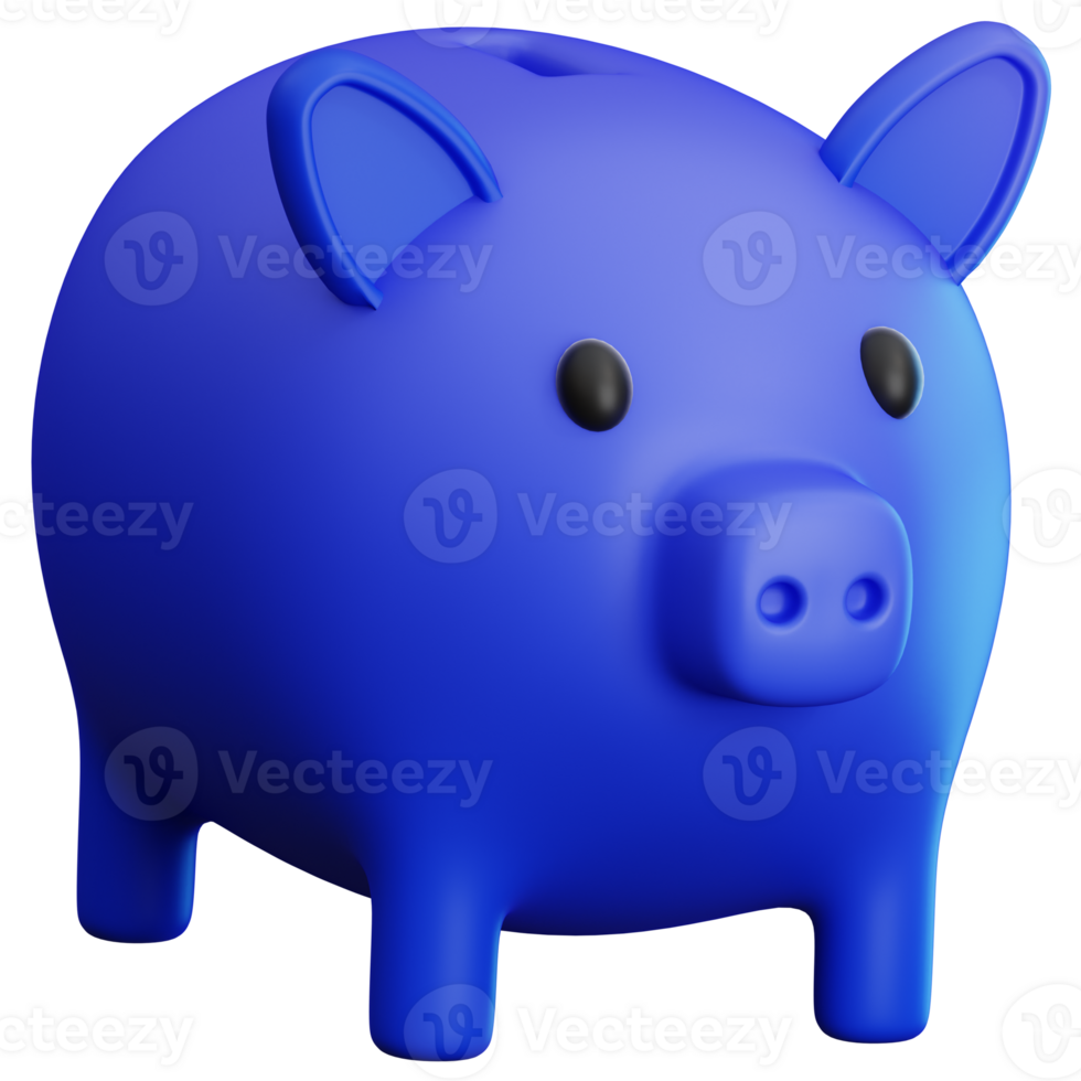 Piggy Bank 3D Illustration for web, app, infographic, etc png