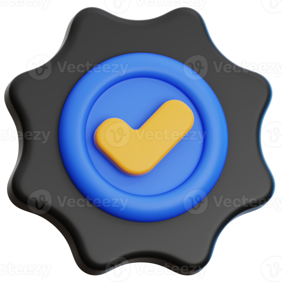 Checkmark 3D Illustration for web, app, infographic, etc png