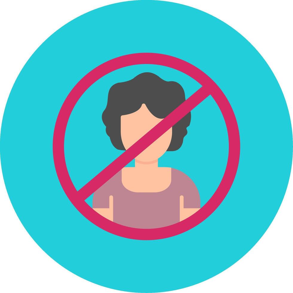 Person Not Allowed Vector Icon