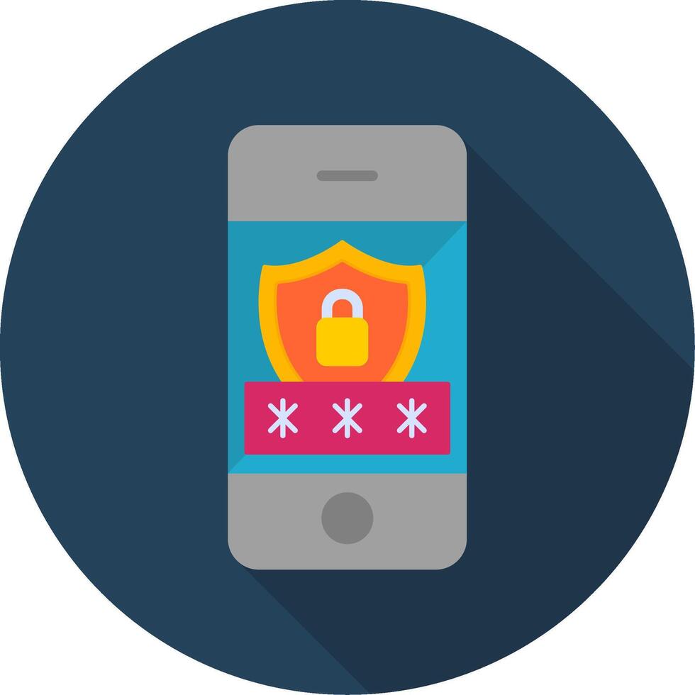 Mobile Security Vector Icon