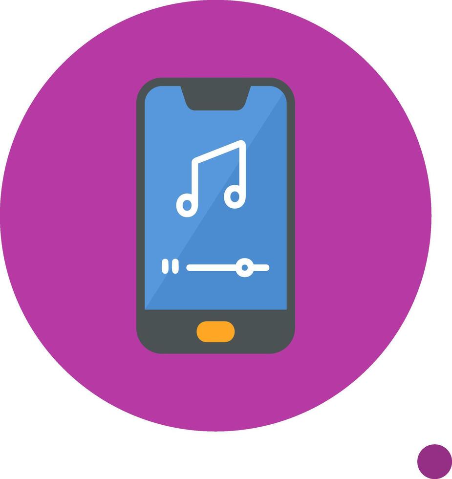 Mobile Music Player Vector Icon