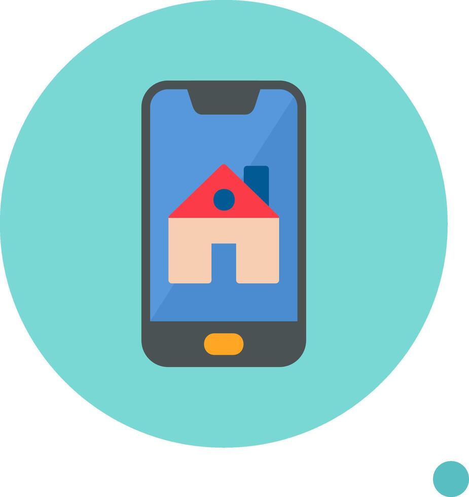 Smartphone House Control Vector Icon