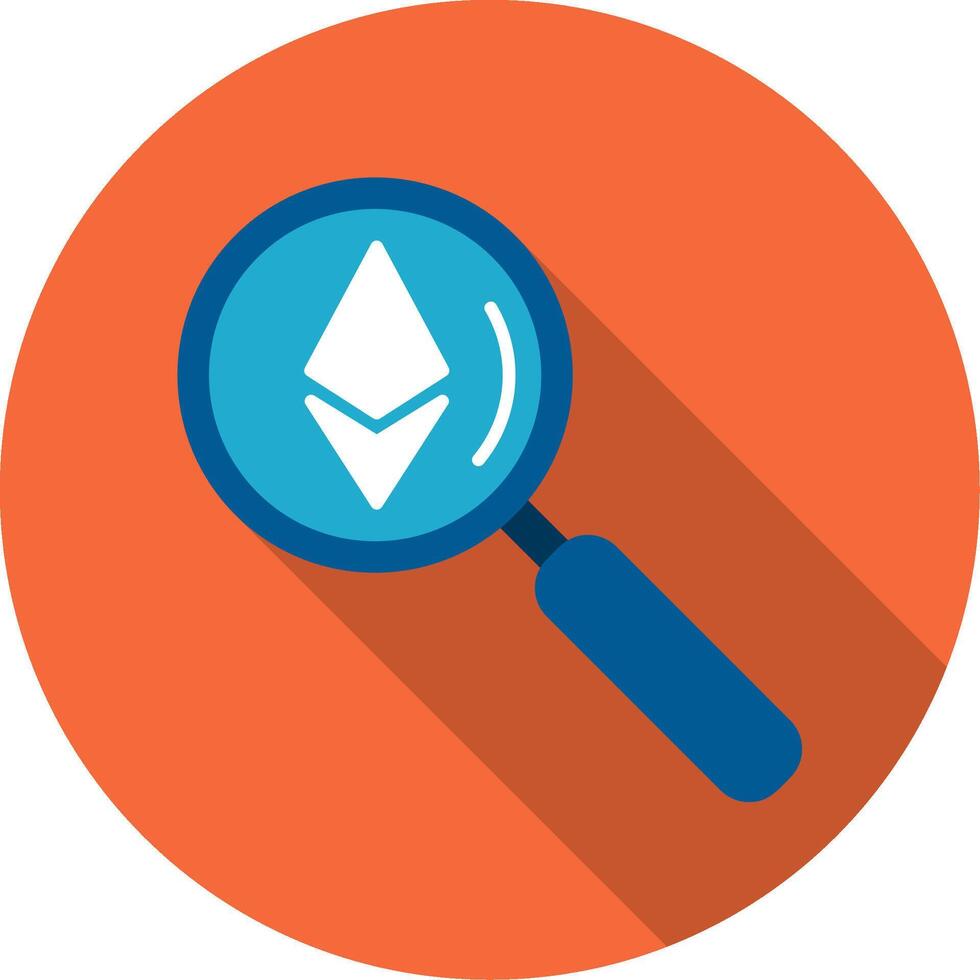Ethereum Search Vector Icon