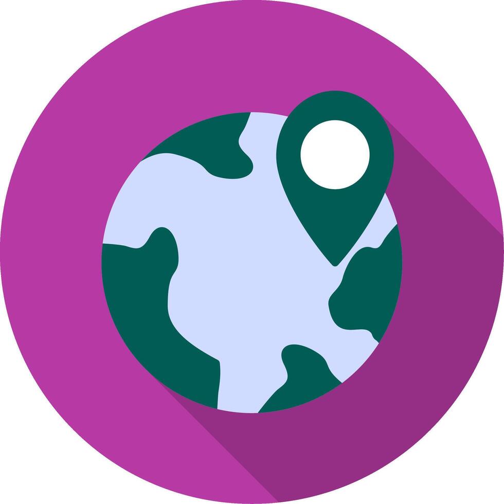 Globe Location Vector Icon