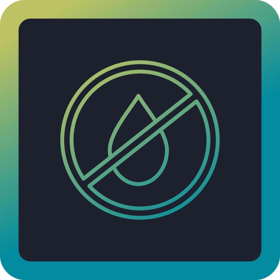 No Water Vector Icon