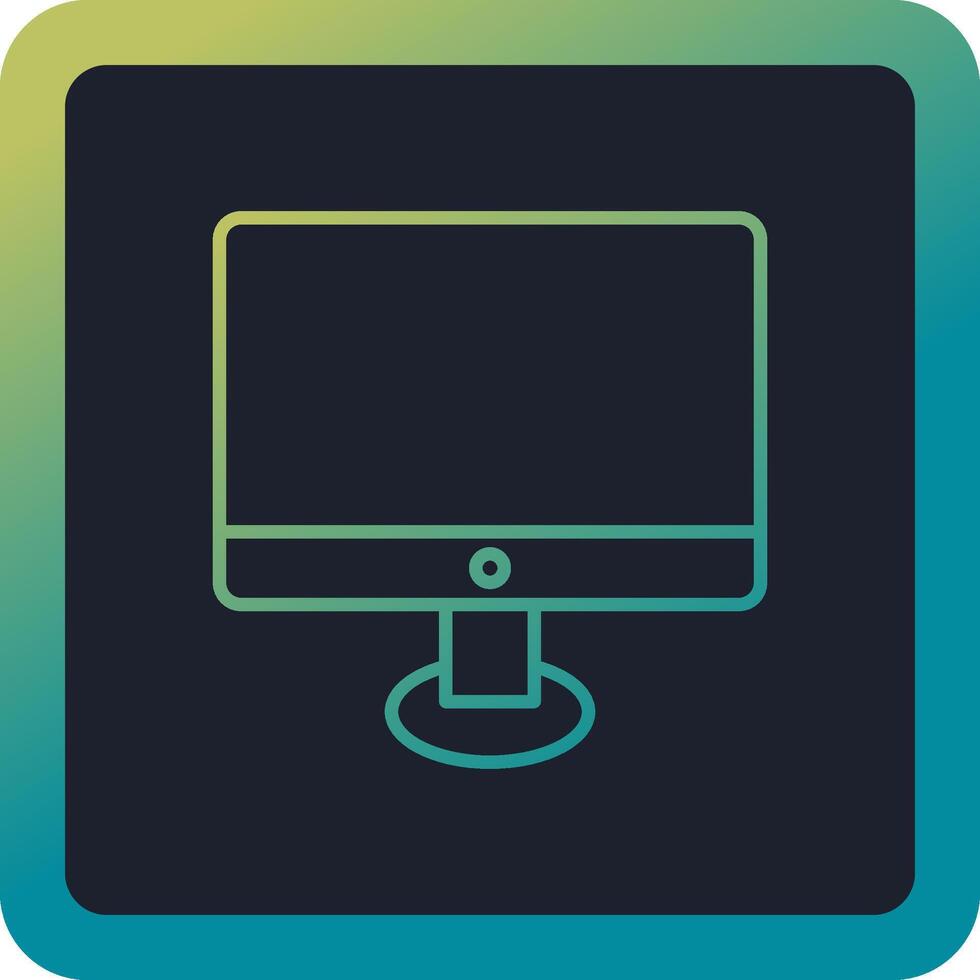 Moniter Screen Vector Icon