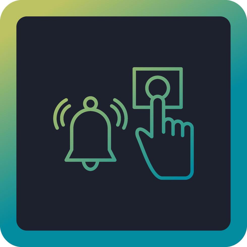 Emergency Alarm Button Vector Icon